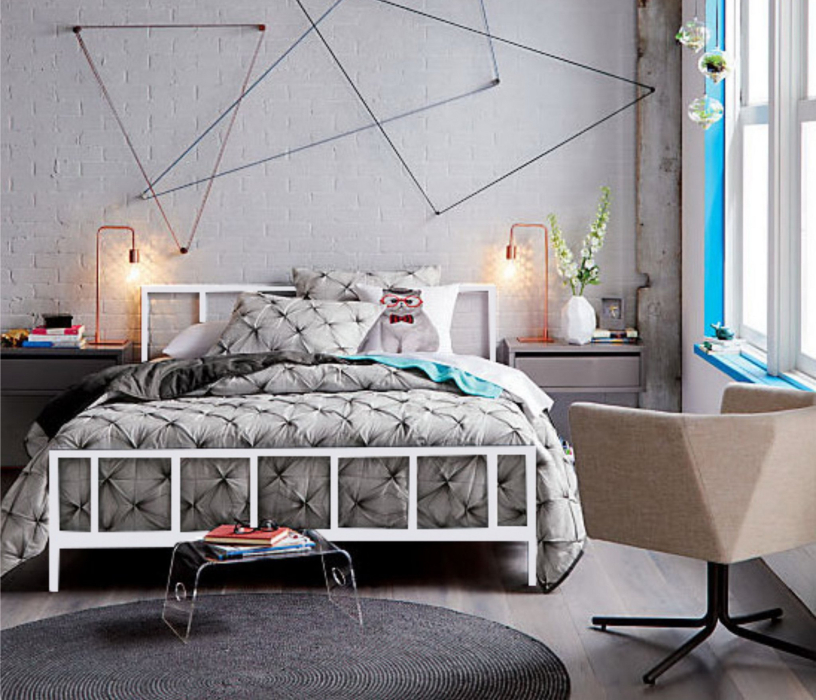 Кровати 120 см, Кровать в стиле лофт Денвер 1.2