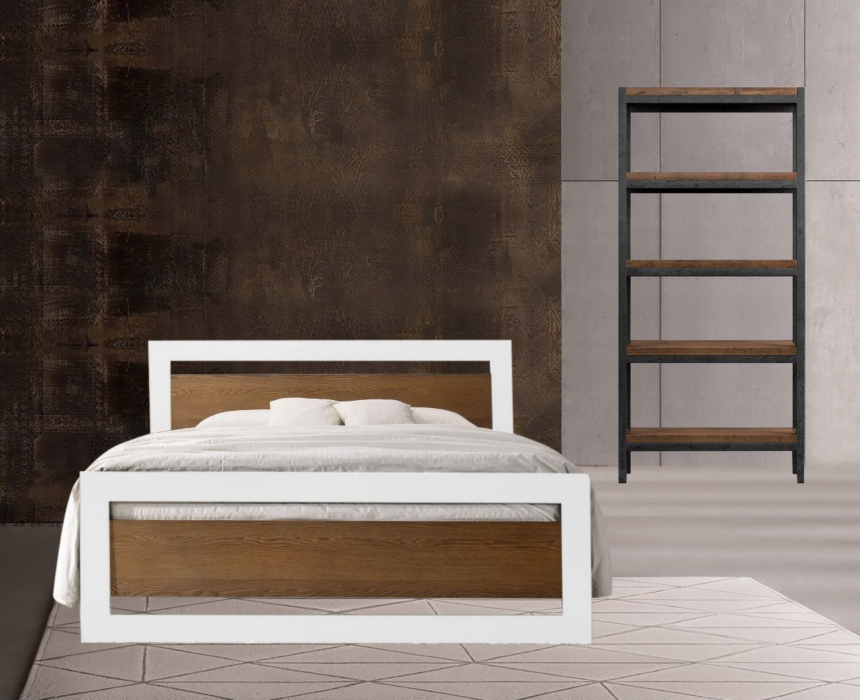 Кровати 120 см, Кровать в стиле лофт Чарльстон 1.2