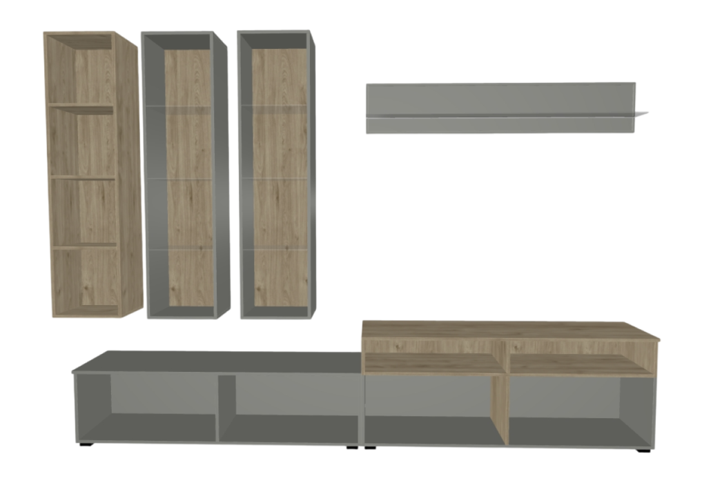 Стенки для гостиной, Модульная гостиная Стелла композиция 5