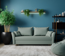 Диваны еврокнижки, Прямой диван Наоми,еврокнижка,велюр