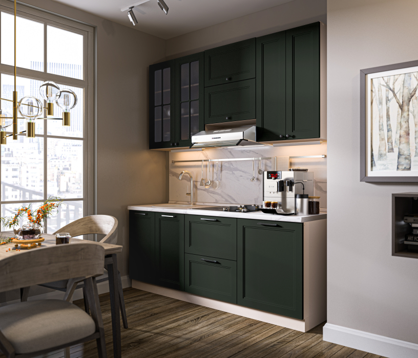 MODERN, MODERN шкаф навесной со стеклом 2 дв 80х72 см