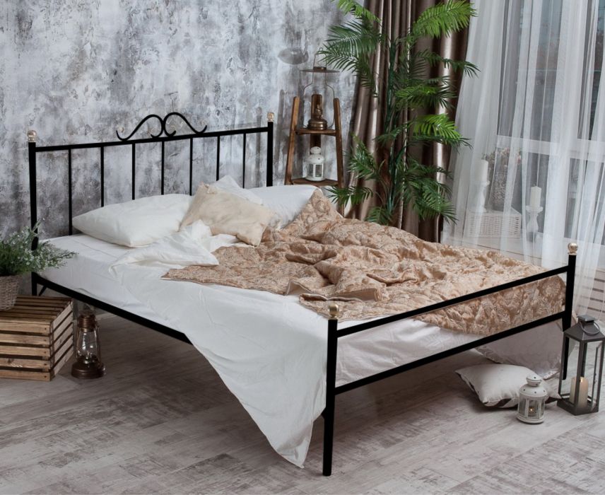 Кованые кровати, Кованая кровать Оливия 1.6 с одной спинкой