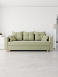 Прямой диван Гармония,еврокнижка,велюр