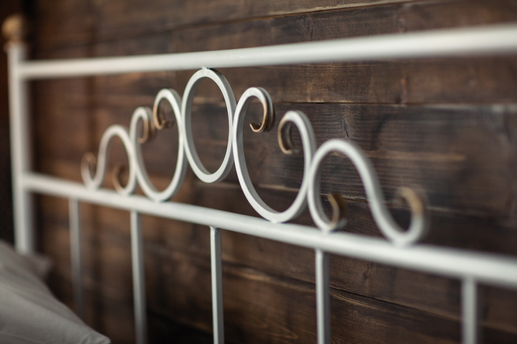 Кованые кровати, Кованая кровать Сандра1.4 с двумя спинками