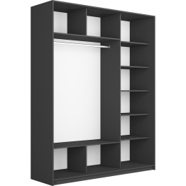 Шкаф Прайм трио  Зеркало 2300 х 1800 х 570