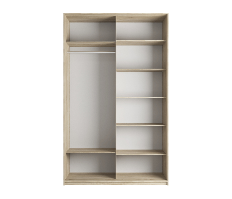 Шкафы-купе 2-х дверные, Шкаф Прайм дуо Зеркало+зеркало 2300 х 1400 х 570