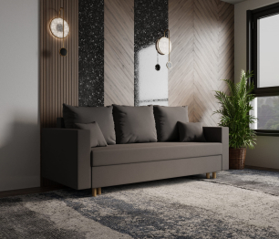 Прямой диван Адам,еврокнижка,велюр