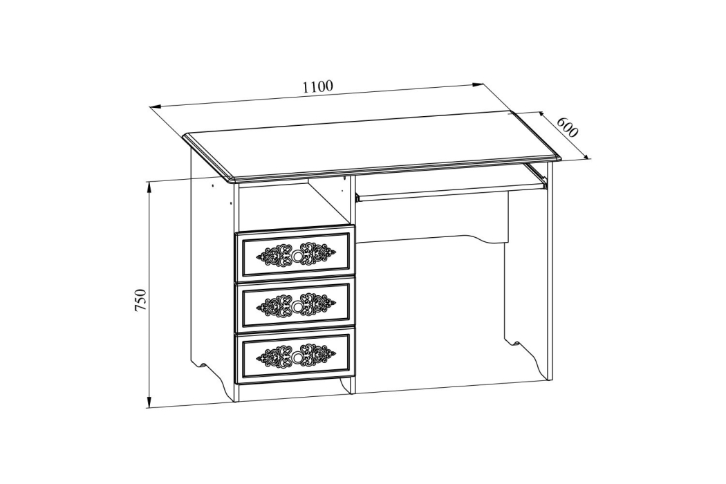 Прямые, Стол Ассоль АС-241К