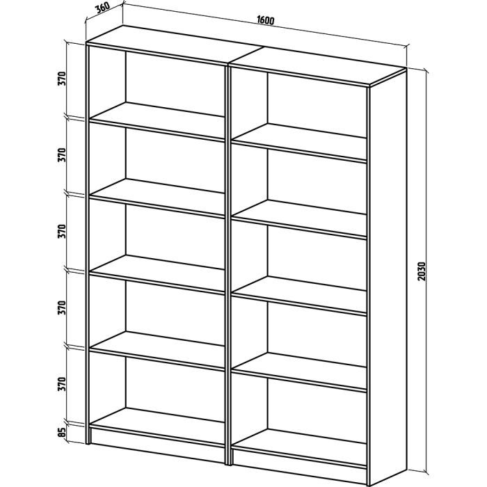 Шкафы распашные, Шкаф Бостон-16