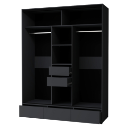 Шкаф-купе 3-дв  MOD 1800 зеркало/лдсп  (в2390*ш1800*г620)