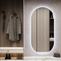 Зеркала в спальню, Зеркало с подсветкой GENGLASS NOLVIS NF LED XL, с проводом
