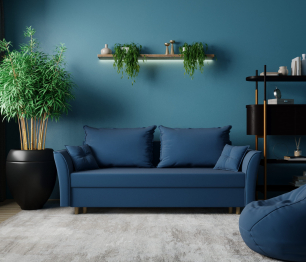 Прямой диван Наоми,еврокнижка,велюр