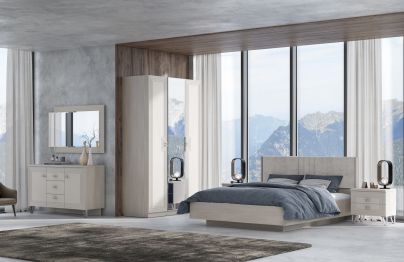 Комод Лежер КМ-3103, бодега белая, холст белый