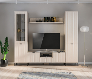 Набор для гостиной Турин Кашемир серый/МДФ Кашемир