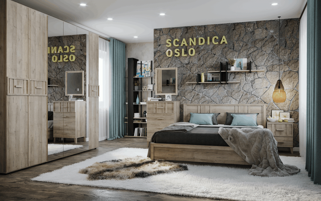 Комоды, Спальня Scandica Oslo (модуль 45) Комод