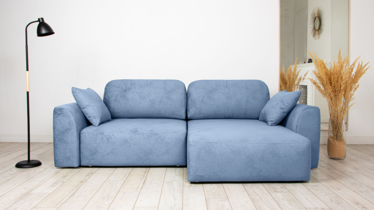 Диваны угловые в гостиную, Диван угловой Trump mini, велюр