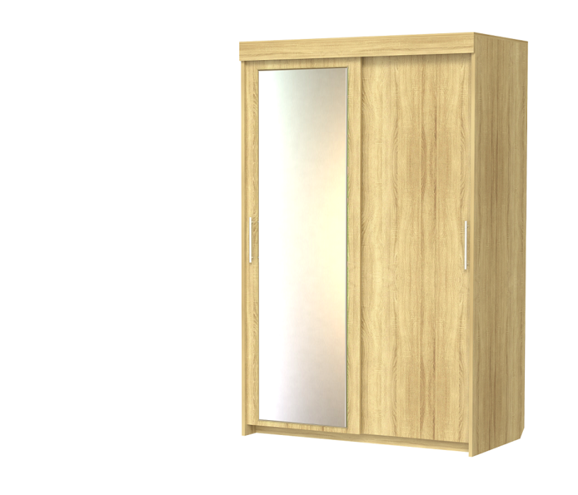 Шкафы-купе 2-х дверные, Шкаф-купе шк-18 2-х дверный с зеркалом