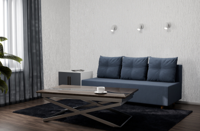 Прямой диван Сияние,еврокнижка,велюр