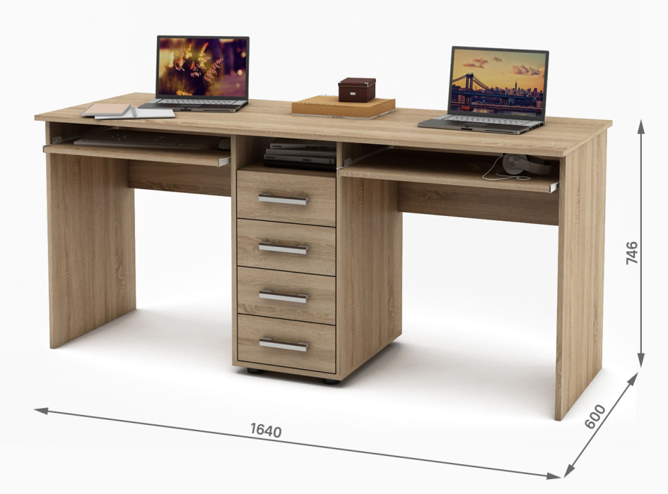 Прямые, Письменный стол Остин-8К