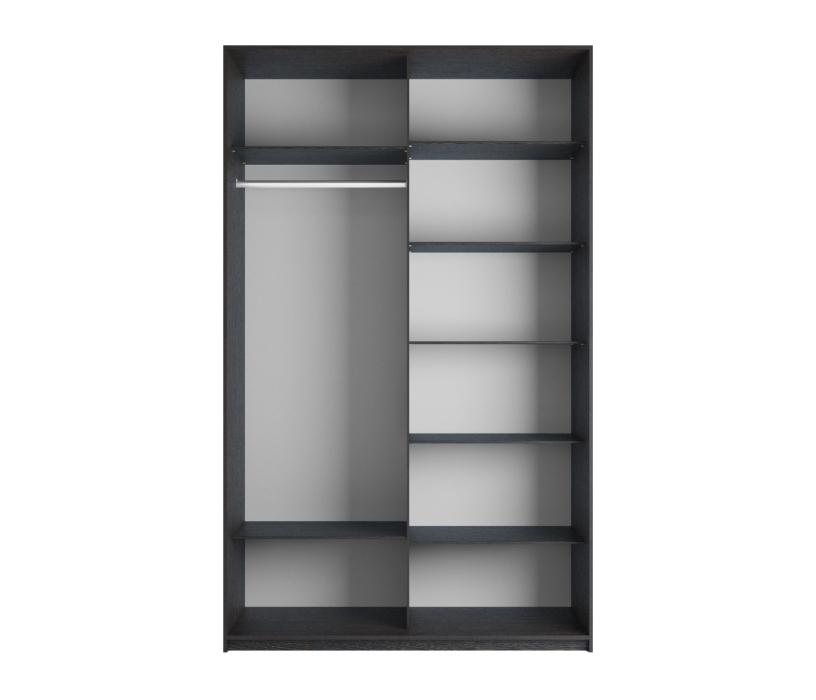 Шкафы-купе 2-х дверные, Шкаф Прайм дуо ДСП+зеркало 2300 х 1600 х 570