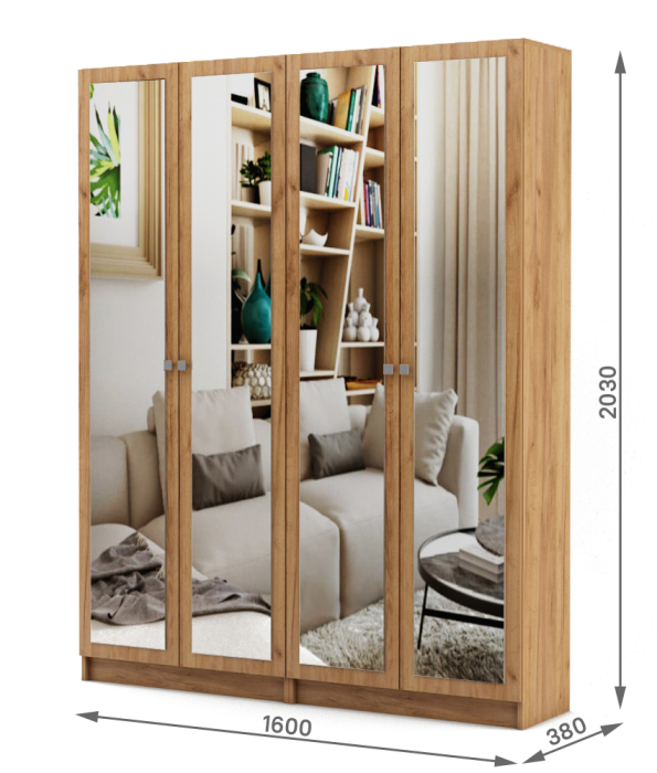 Шкафы распашные, Шкаф Бостон-17