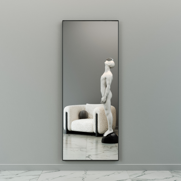 Зеркала в спальню, Напольно-настенное зеркало в раме GENGLASS HALFEO SLIM XL