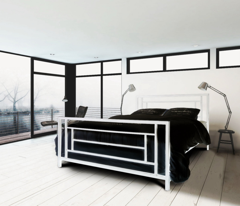 Кровати 120 см, Кровать в стиле лофт Орландо 1.2