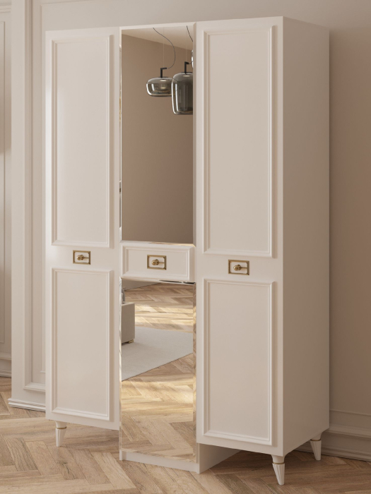 Шкафы распашные, Шкаф в спальню 3х дверный (золото)