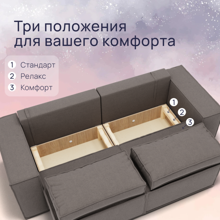 Диваны с ящиком для белья, Прямой диван Рашт ППУ, велюр