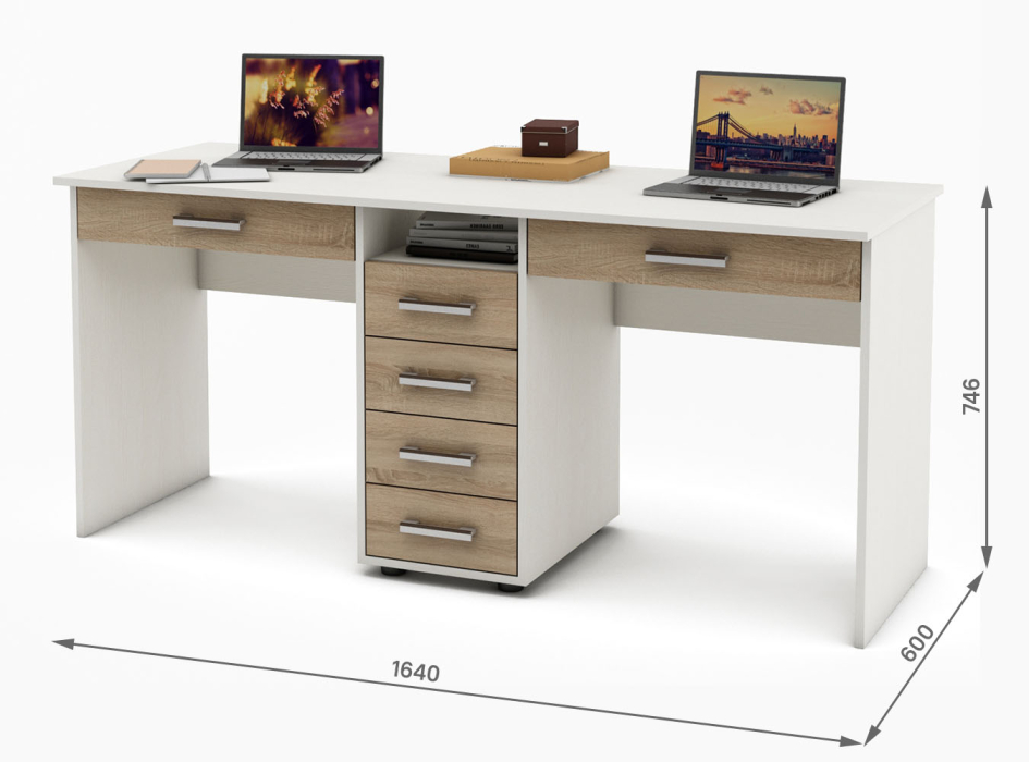 Прямые, Письменный стол Остин-8Я