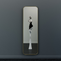 Зеркала в спальню, Настенное зеркало в раме GENGLASS KUVINO L