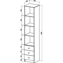 Шкаф Бостон-4