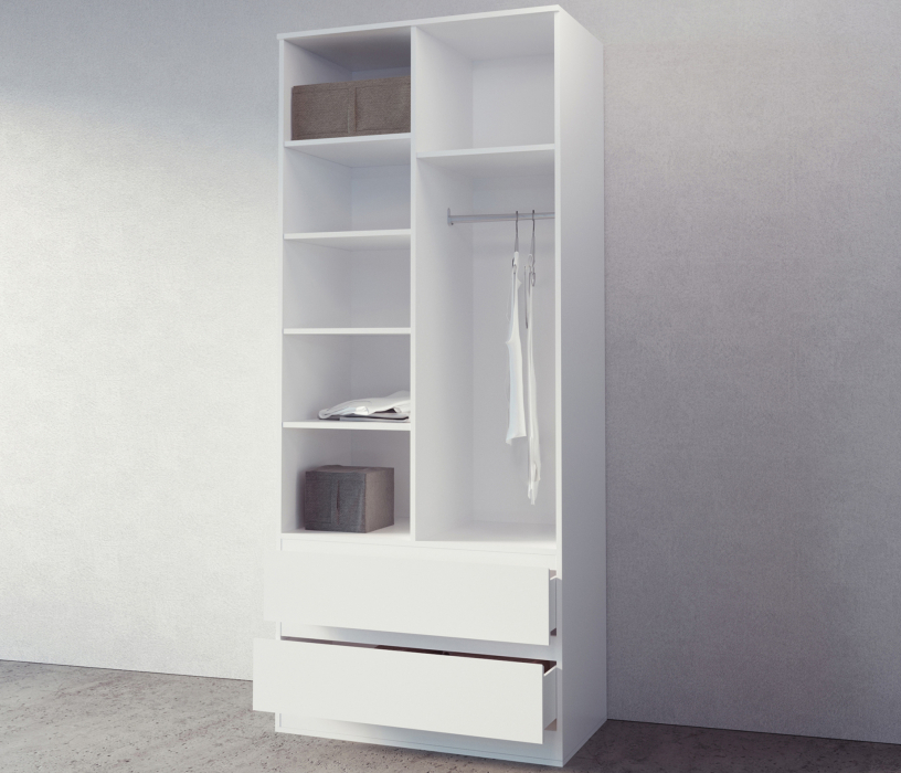 Шкафы распашные, Шкаф 2-х дверный с ящиками Somero 467.02