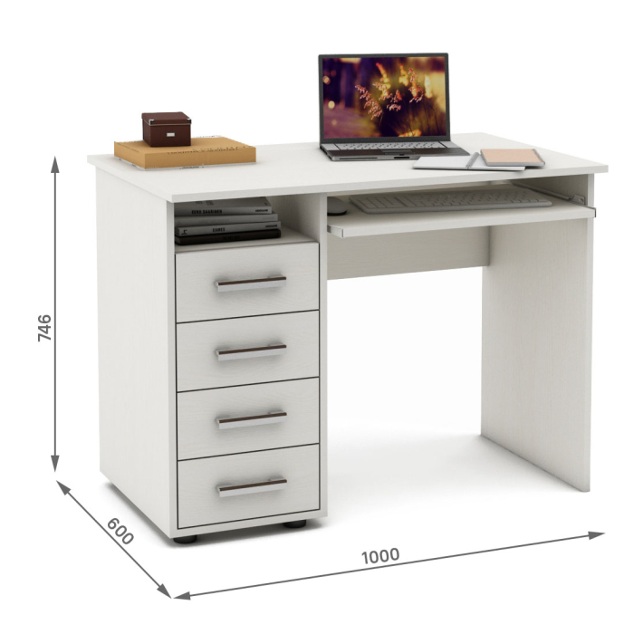 Прямые, Письменный стол Остин-4К