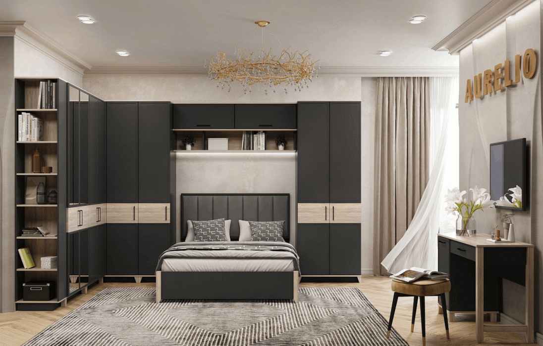 Настенные полки, Модульная система AURELIO (модуль 4) Шкаф навесной