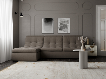 Угловой диван Монако-2 ППУ, велюр