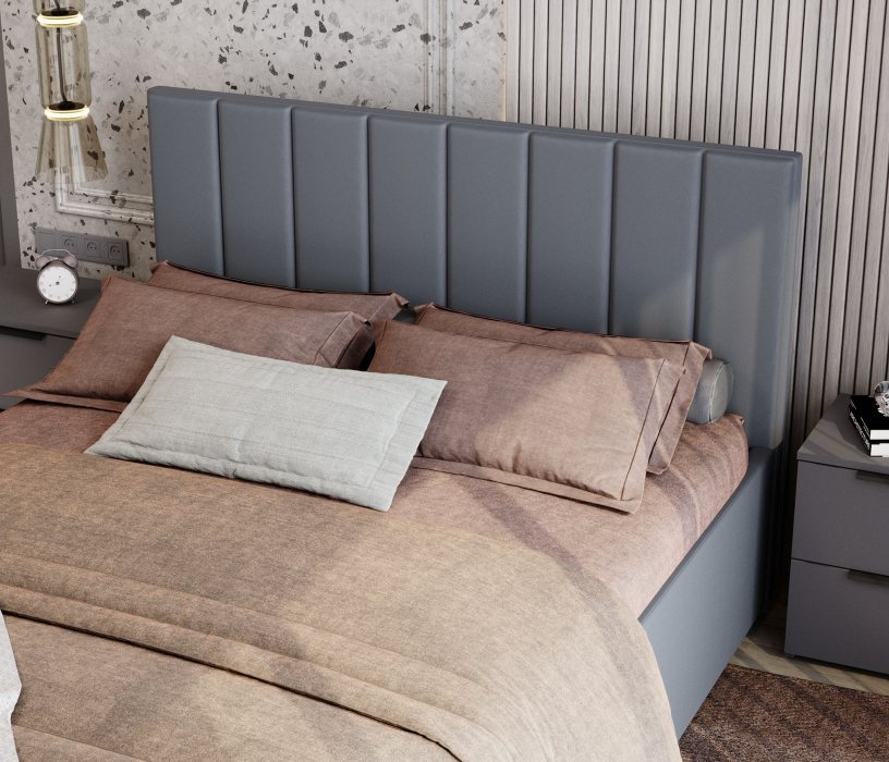 Мягкая кровать, Кровать Аурелия 1,2 с ПМ