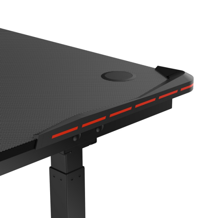 , Стол для компьютера с электроприводом и RGB-подсветкой FoxGear FG-IE-47B