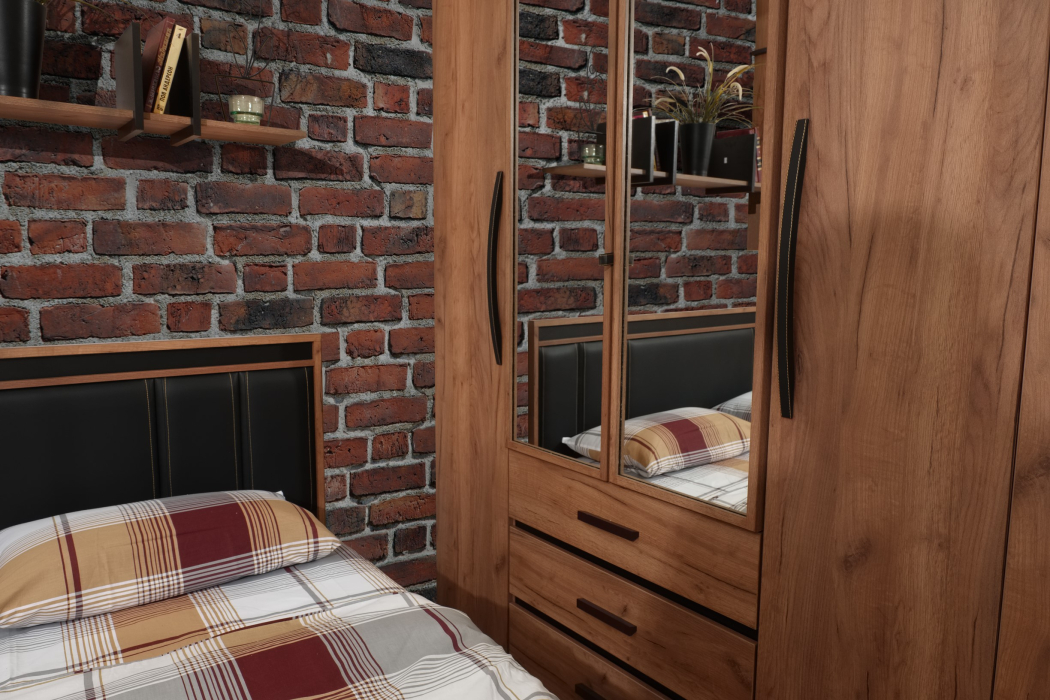 Шкафы распашные, Модульная система Nature (модуль 555) Шкаф для одежды и белья