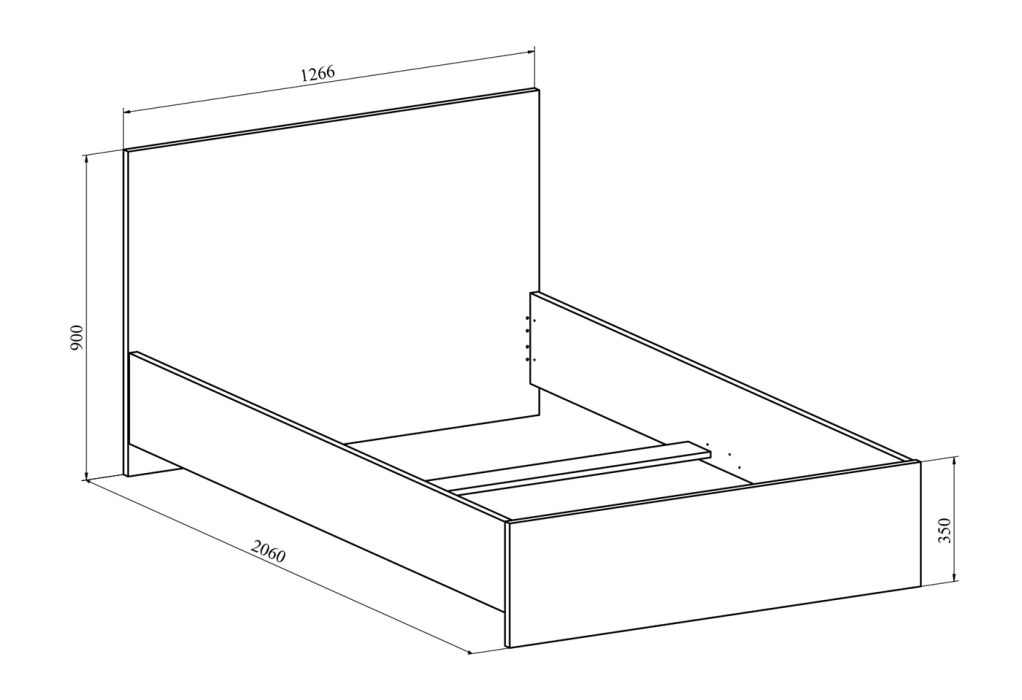 Кровати 120х200, Кровать Виктория ВИ-30 (1200x2000)