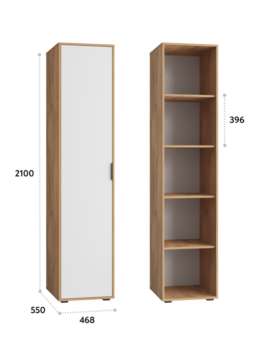 Шкафы пеналы, Пенал Оптима ОП-13
