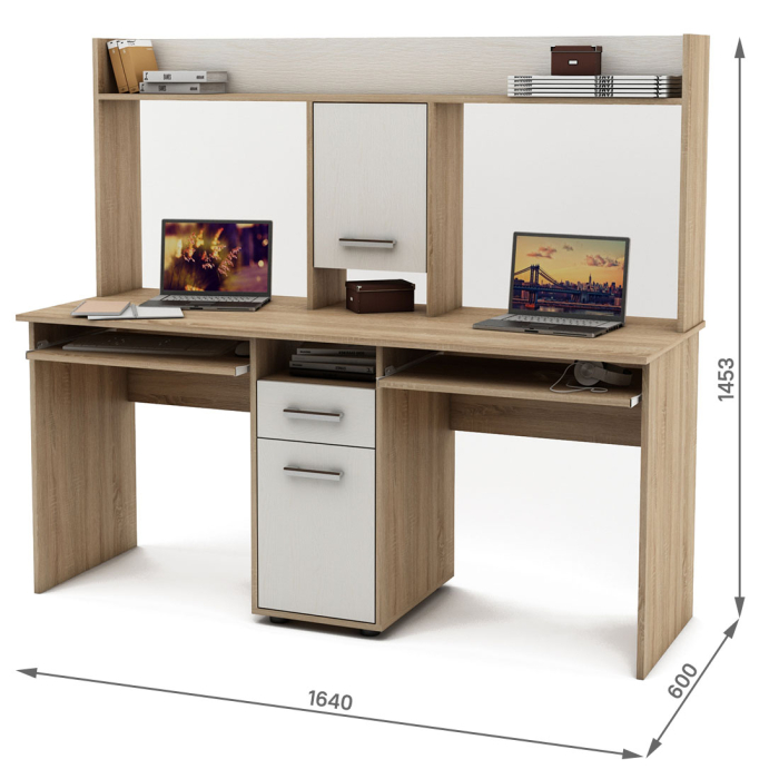 Прямые, Письменный стол Остин-15К